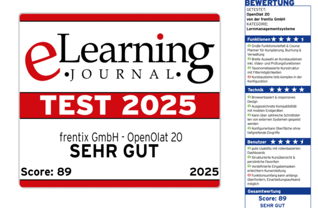 OpenOlat ist ausgezeichnet – und macht digitales Lernen einfacher denn je