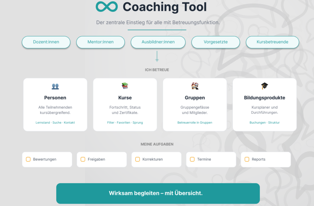 Coaching Tool in OpenOlat