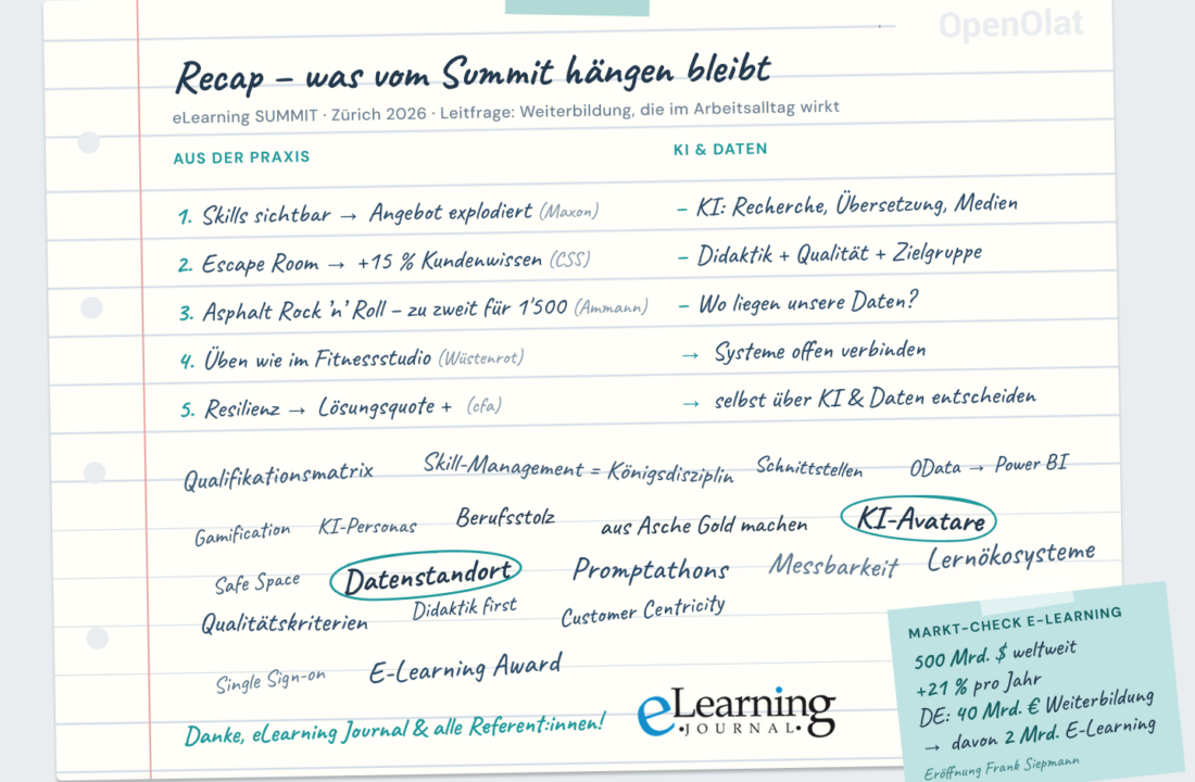 Recap eLearning SUMMIT Zürich: Was Corporate Learning aktuell bewegt
