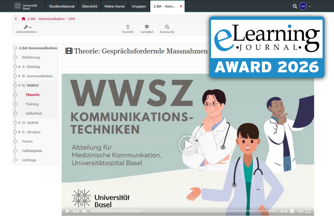 Kommunikation als ärztliche Kern­kompetenz – ausge­zeichnet mit dem eLearning AWARD 2026
